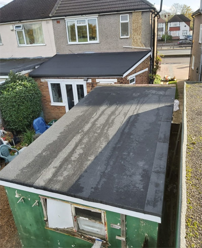 Asbestos Roof Removal & Felt Roof Refit, after
