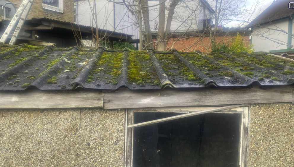 Asbestos Roof Removal and Framework Strip, Claygate