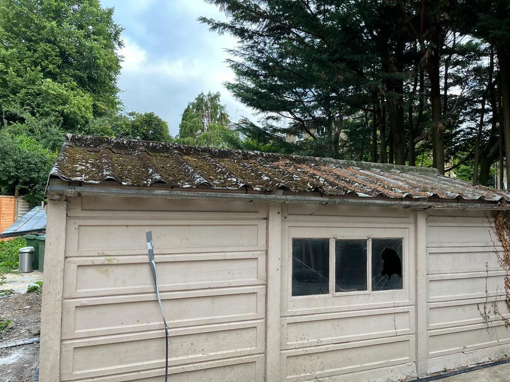 Asbestos Roof Removal and Steel Box Profile Renewal, Putney, before